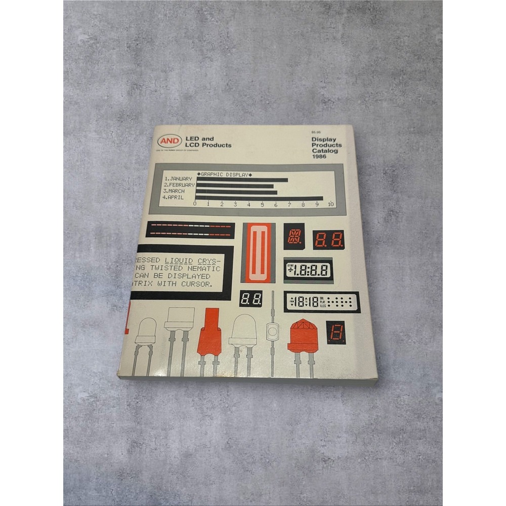 AND LED and LCD Products Catalog 1986 Vintage Technical Manual Engineering Data